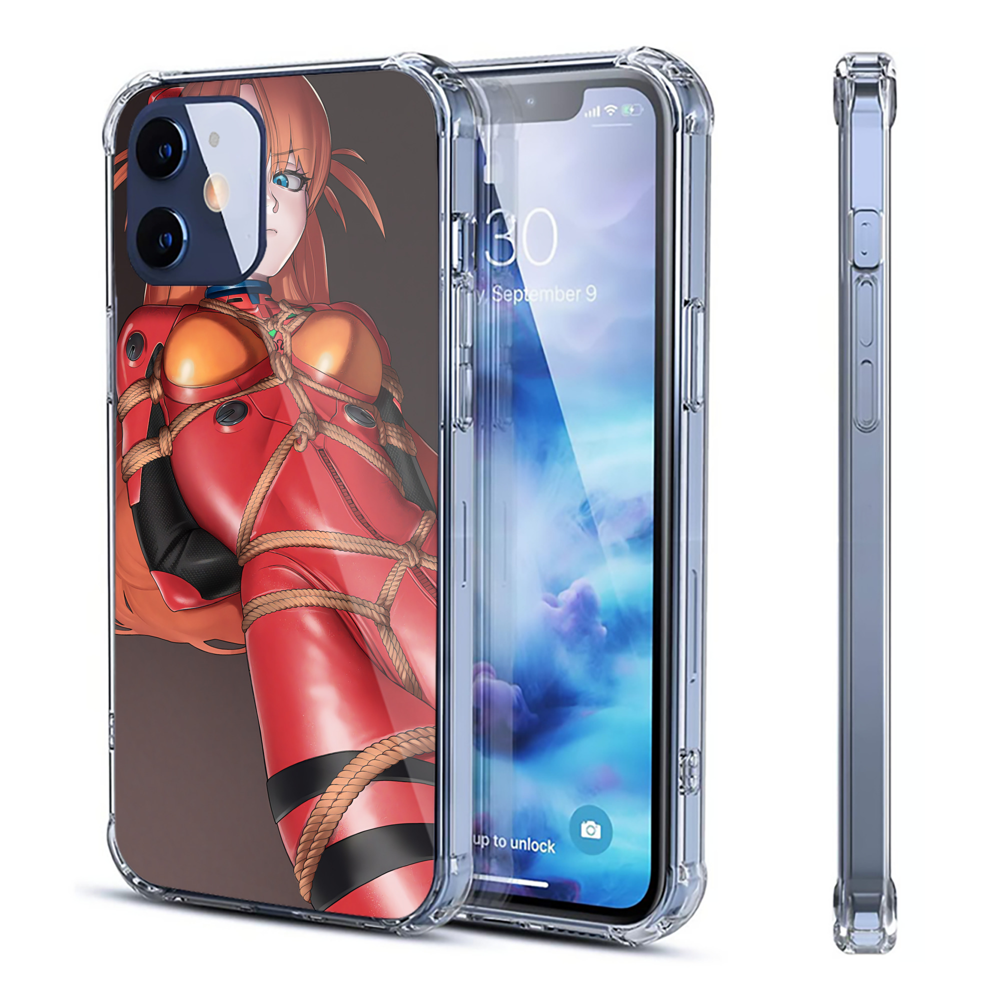（画像用） EVA 新世紀エヴァンゲリオン 【iPhone 12シリーズ対応】透明スマホケース（クリアソフトケース）